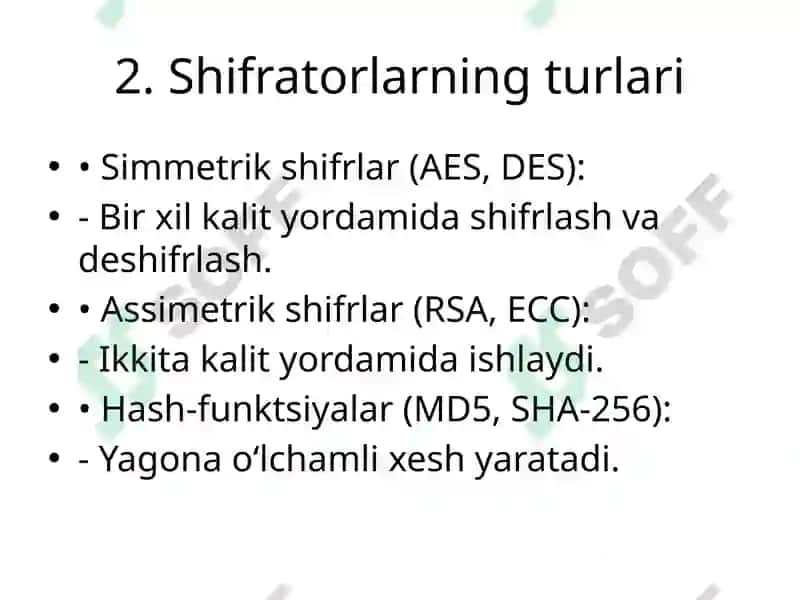 Shifratorlar haqida 3