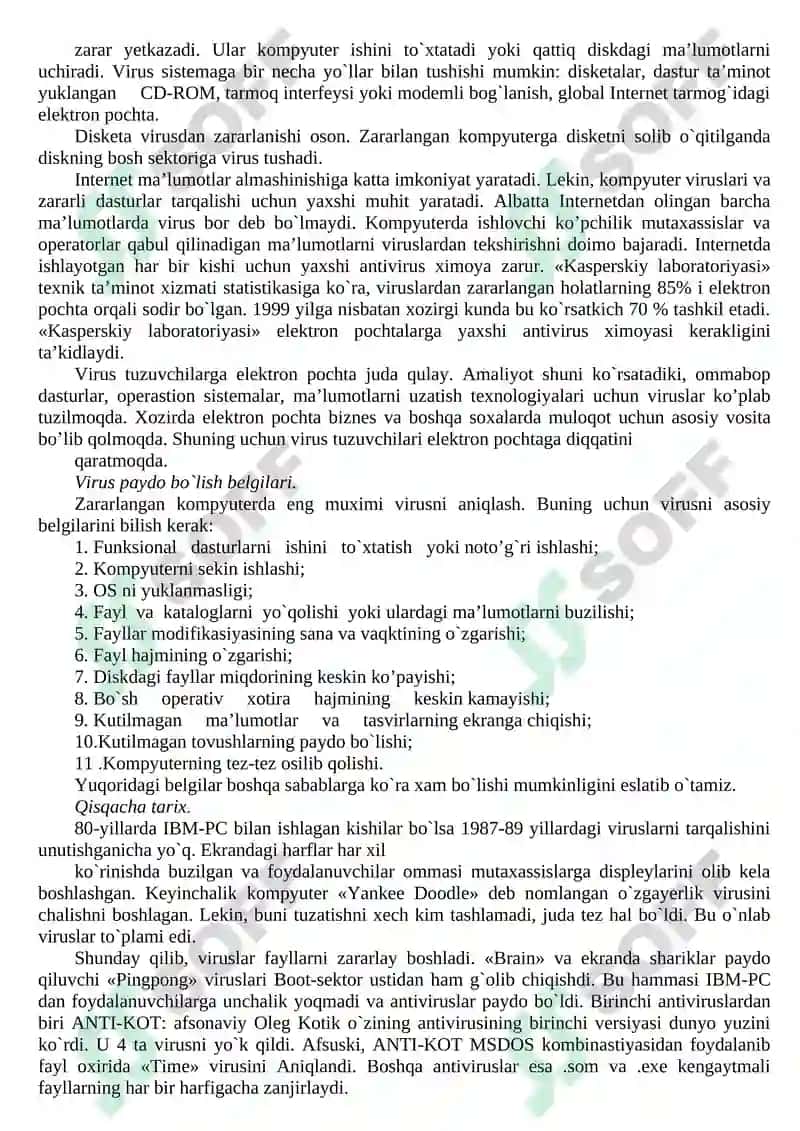 Virus va Antivirus dasturi 3