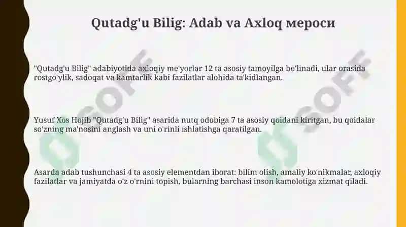 Qutadg'u Bilig 3