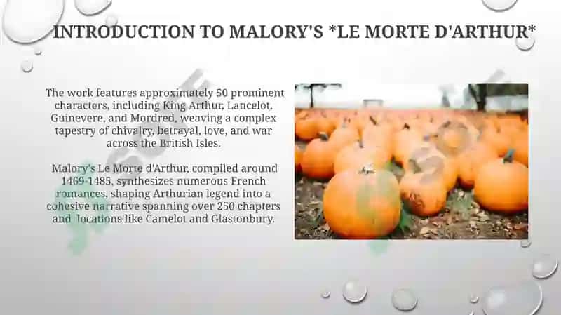 Malory's Le Morte d'Arthur 3