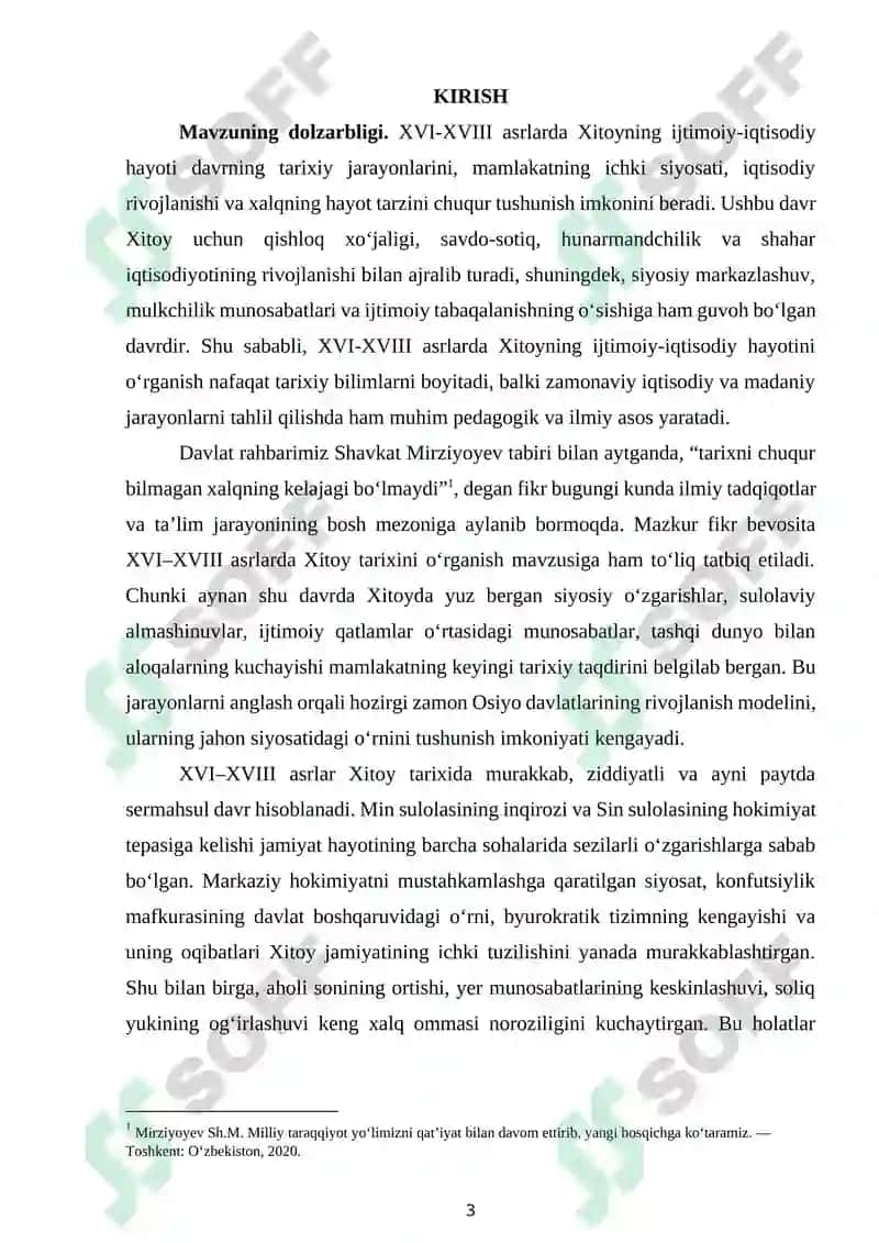 XVI-XVIII asrlarda Xitoyning ijtimoiy-iqtisodiy hayoti 3