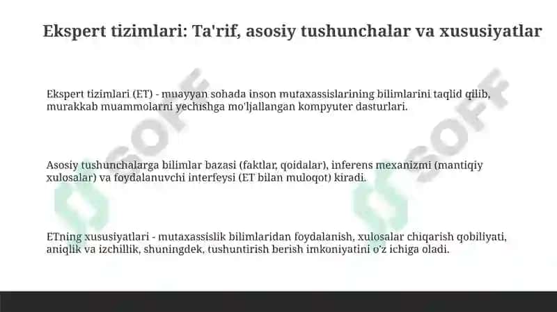 Ekspert tizimlari 3