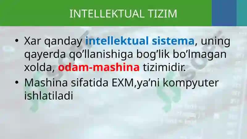 Intellektual Tizim 3