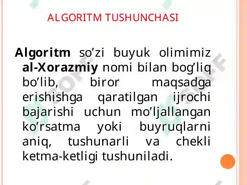 Algoritm va Dasturlash 3