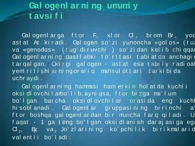 Galogenlar 3