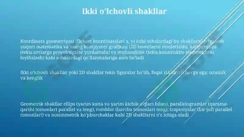 Geometrik shakllar 3