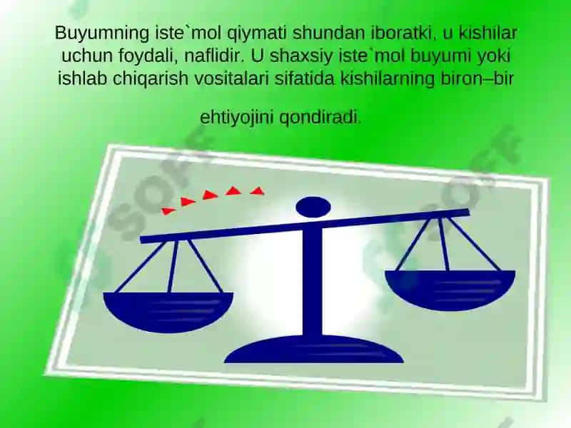 Tovar va uning xususiyatlari 3