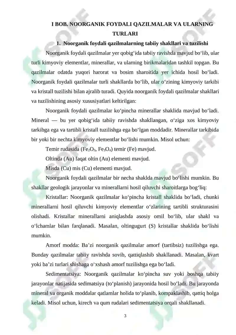 NOORGANIK FOYDALI QAZILMALAR 3