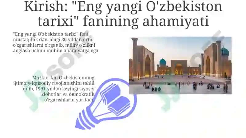 Oʻzbekistonning eng yangi tarixi 3