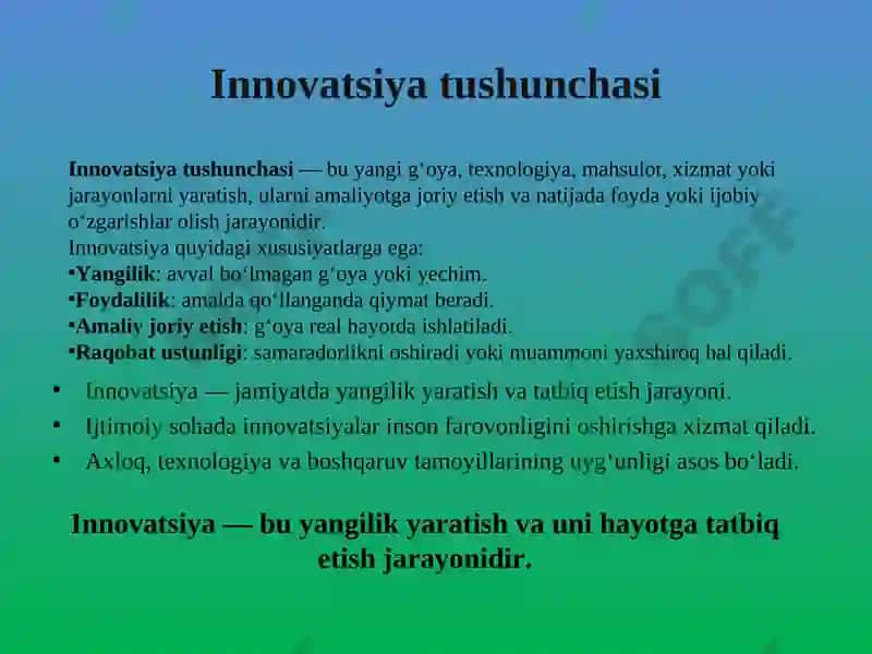 Ijtimoiy sohadagi innovatsiyalar 3