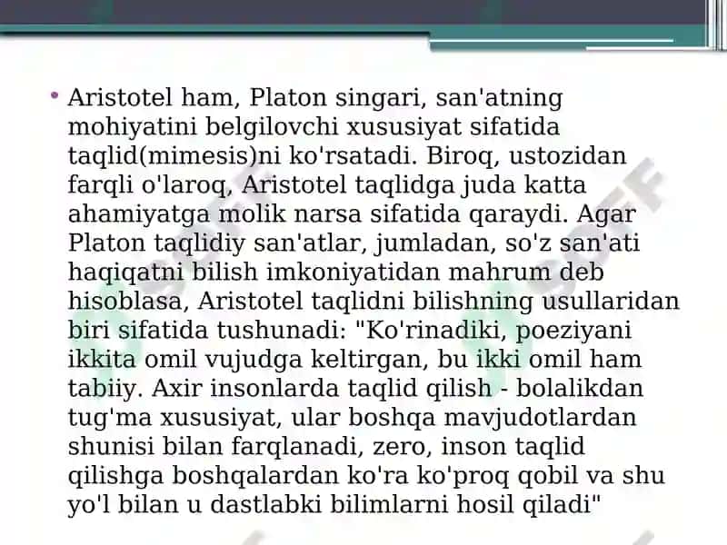 Aristotelning poetika asari 3