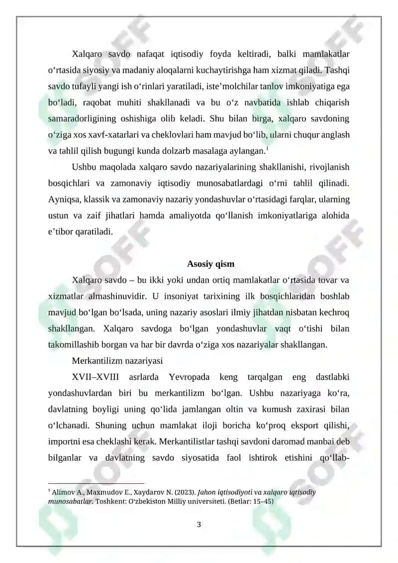 XALQARO SAVDO NAZARIYASI 3