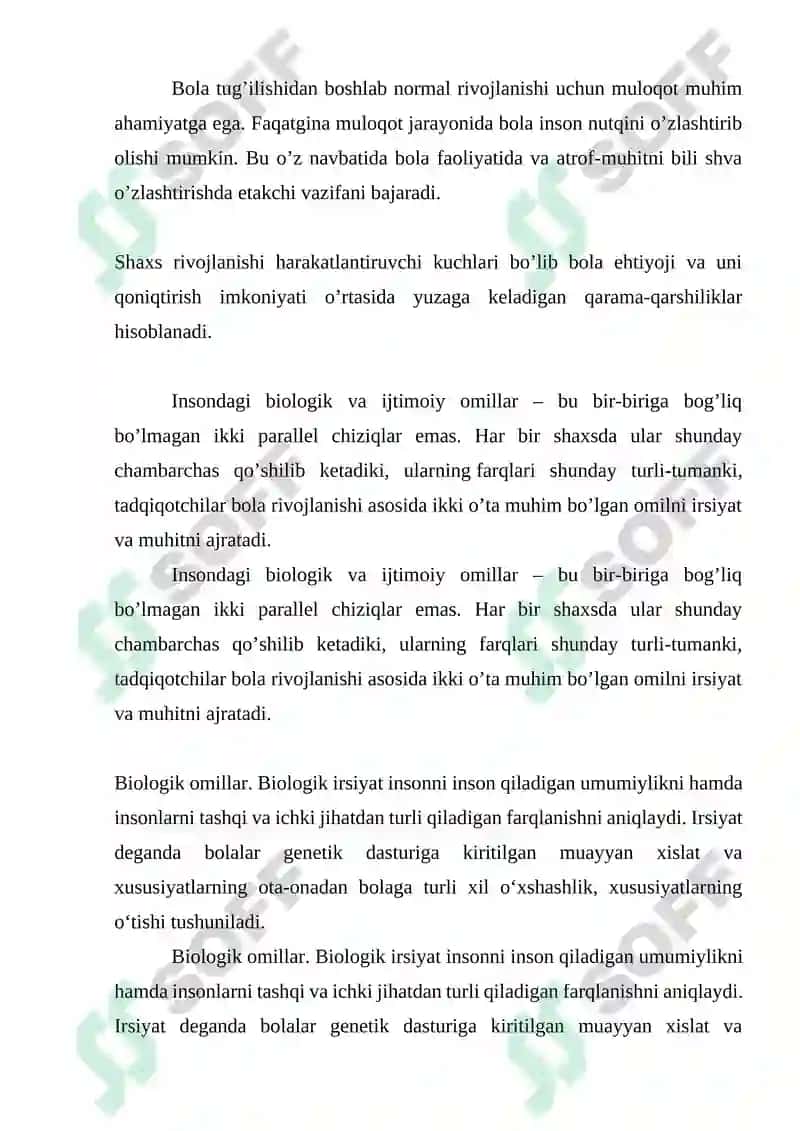 Bola rivojlanishi 3