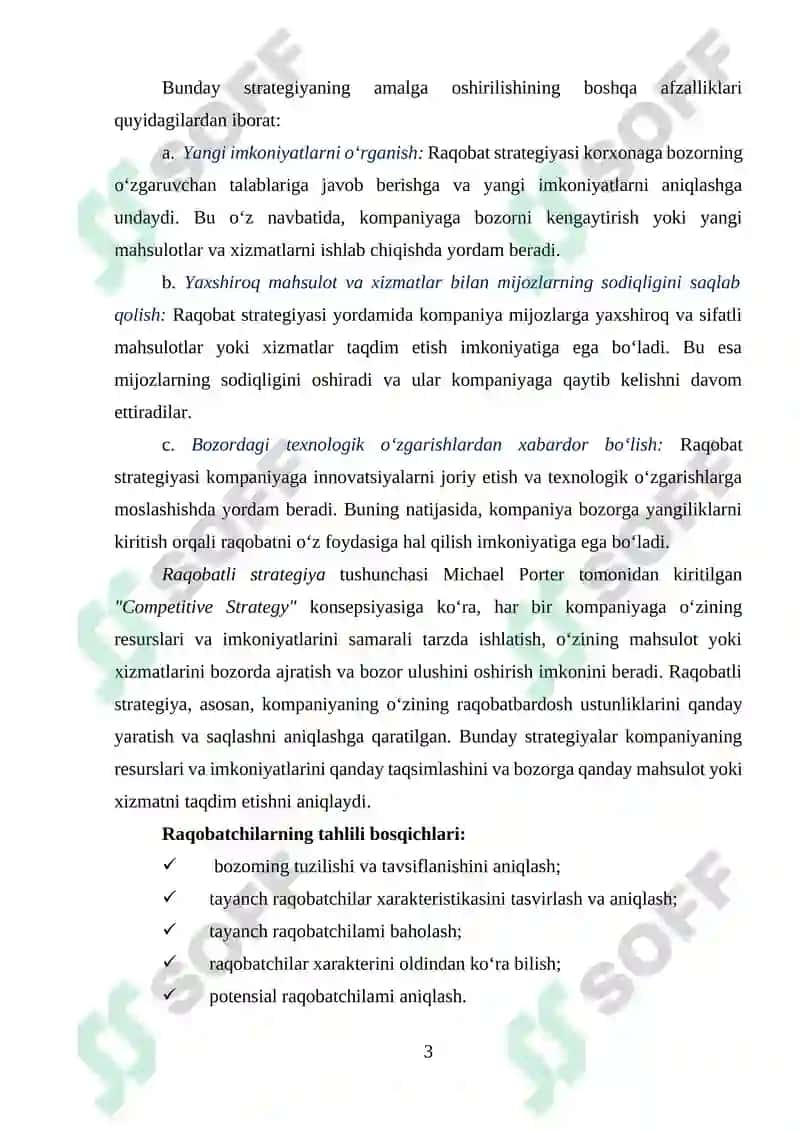 Raqobatli strategiyalar 3