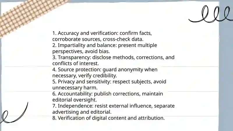 Newsroom Ethics in Reporting 3