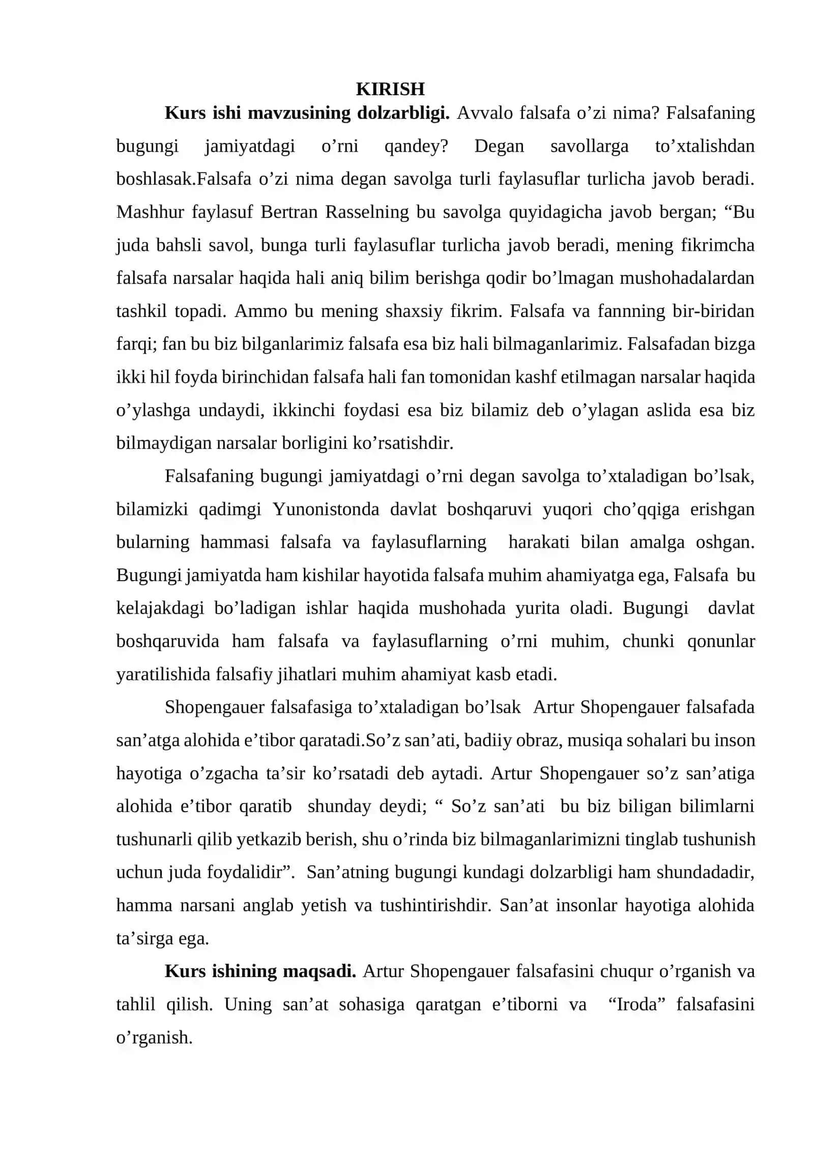 Artur Shopengauer falsafasi 3
