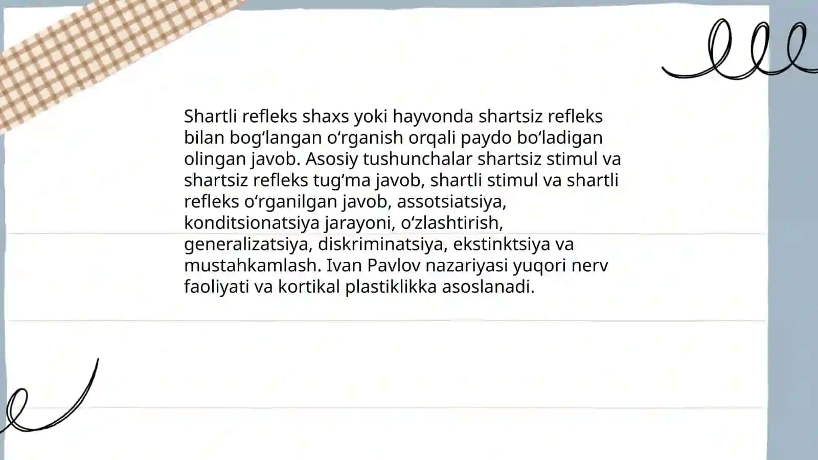 Shartli reflekslar 3