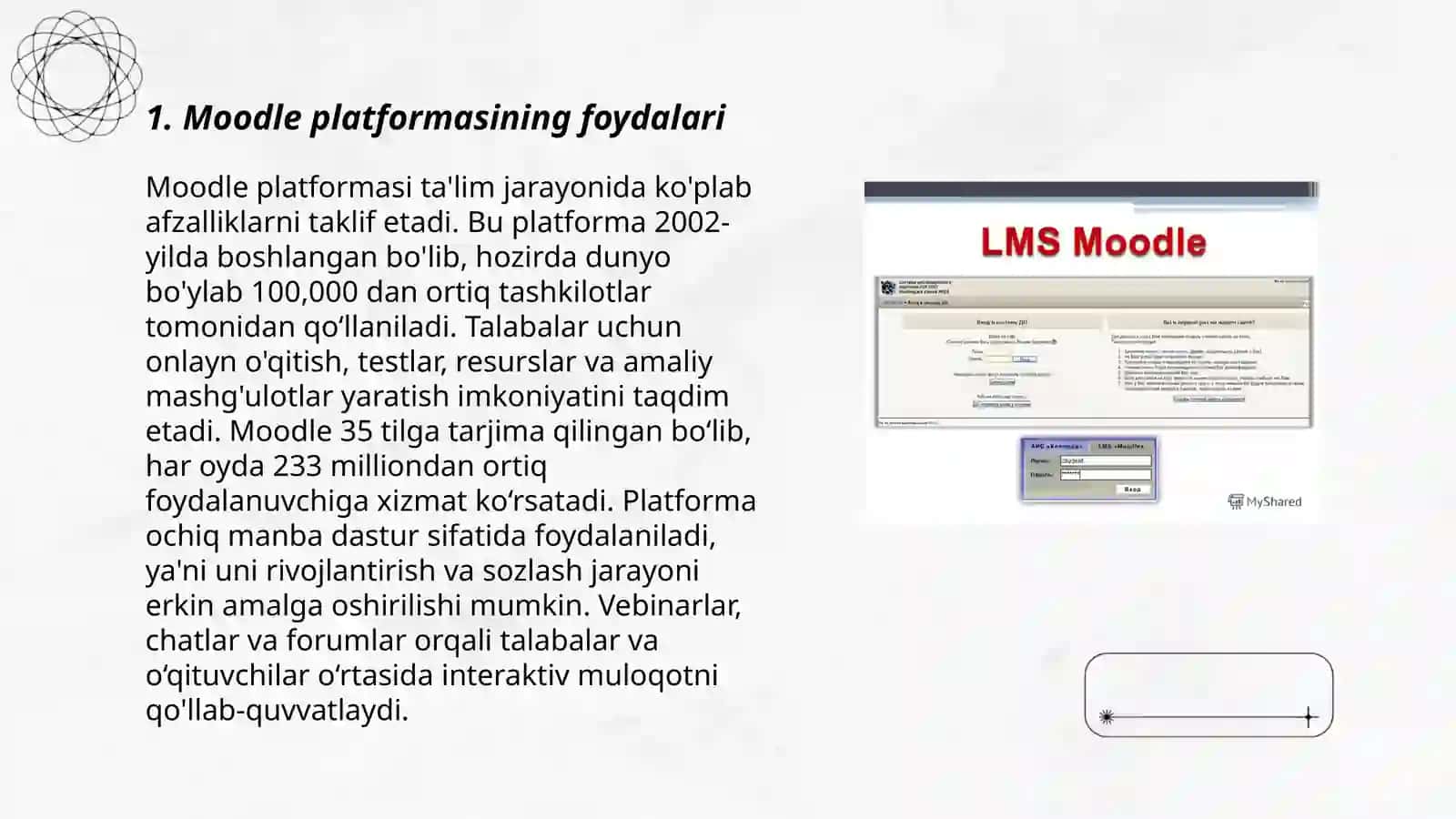 Moodle ta'lim platformasi 3