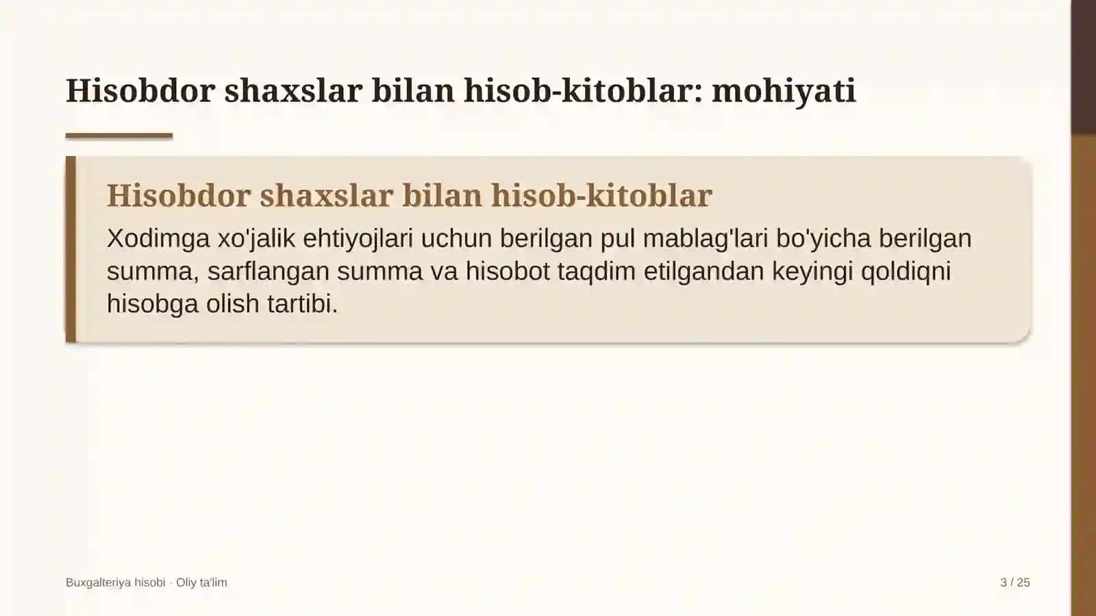 xayriya jamg'armalarida hisobdor shaxslar bilan hisob kitoblar hisobi 7661 3