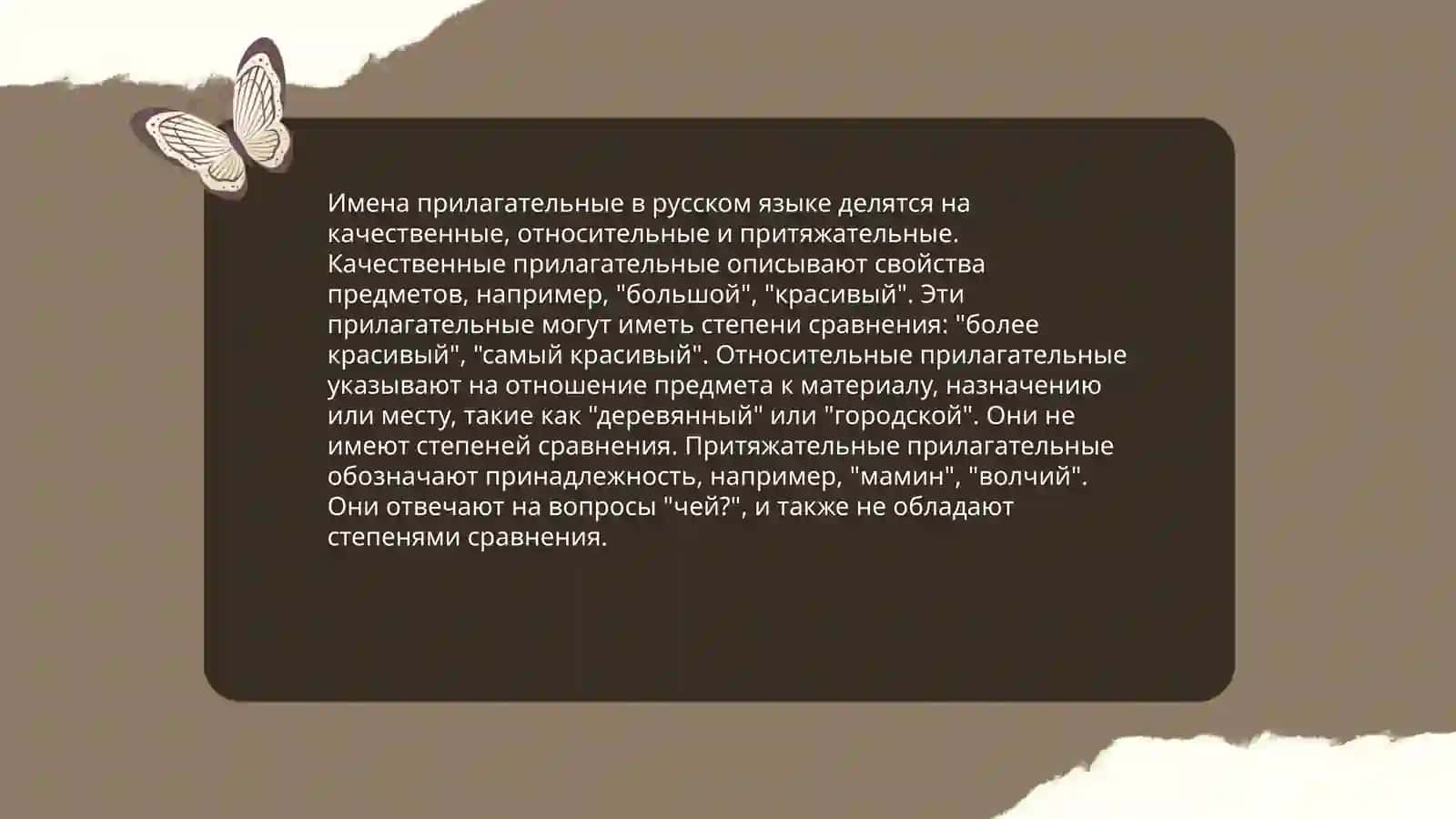 Имя прилагательное 3