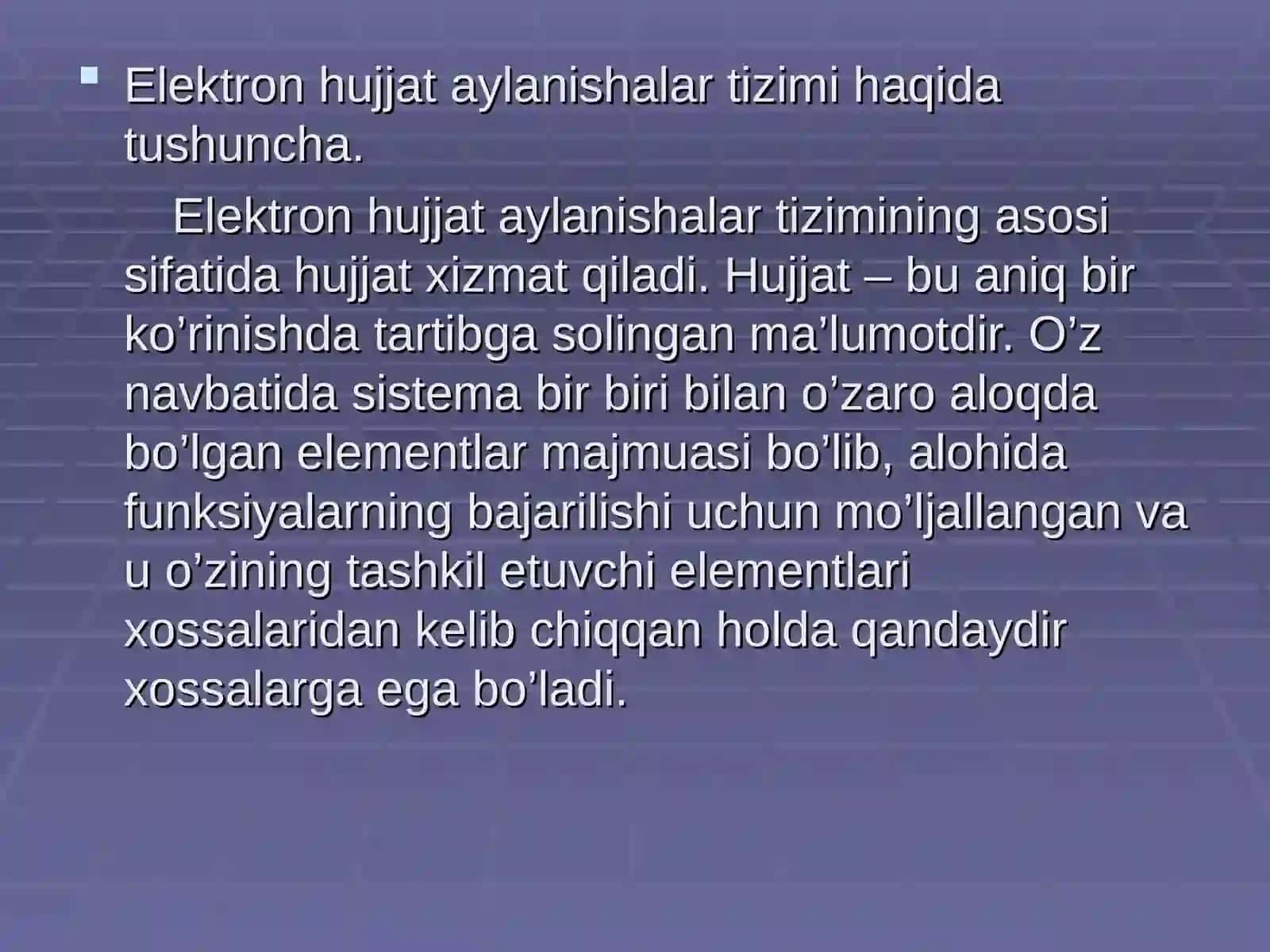 Elektron hujjat aylanishalar tizimi 3