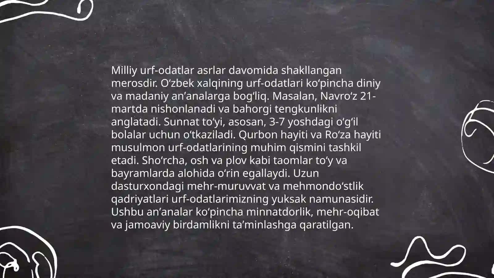 Milliy urf odatlar va diniy qarashlar 3