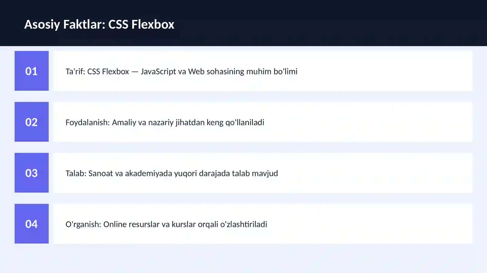 DASTURLASH | JAVASCRIPT VA WEB 3