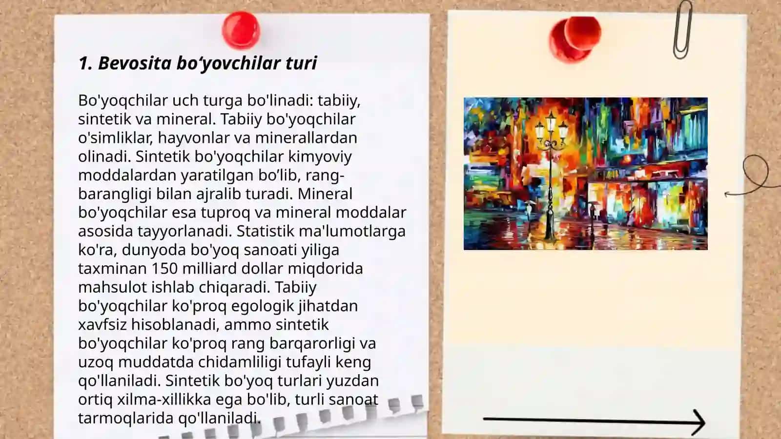 Bevosita boʻyovchi moddalar bilan boʻyash 3