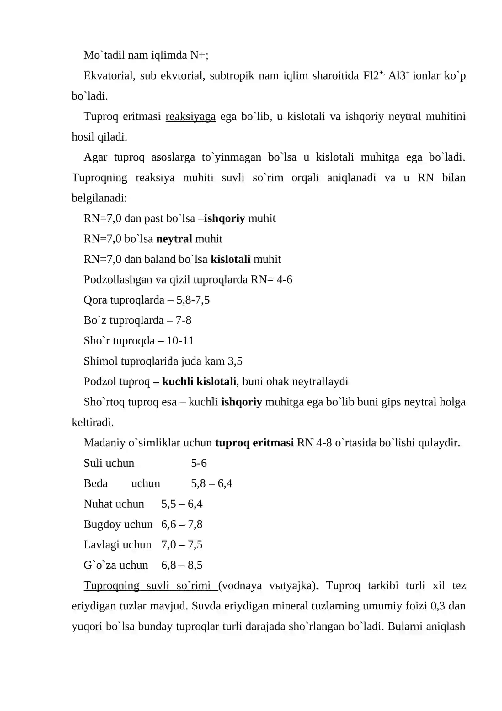 Tuproqlar kimyosi 3