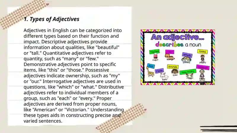 Types of Adjectives 3