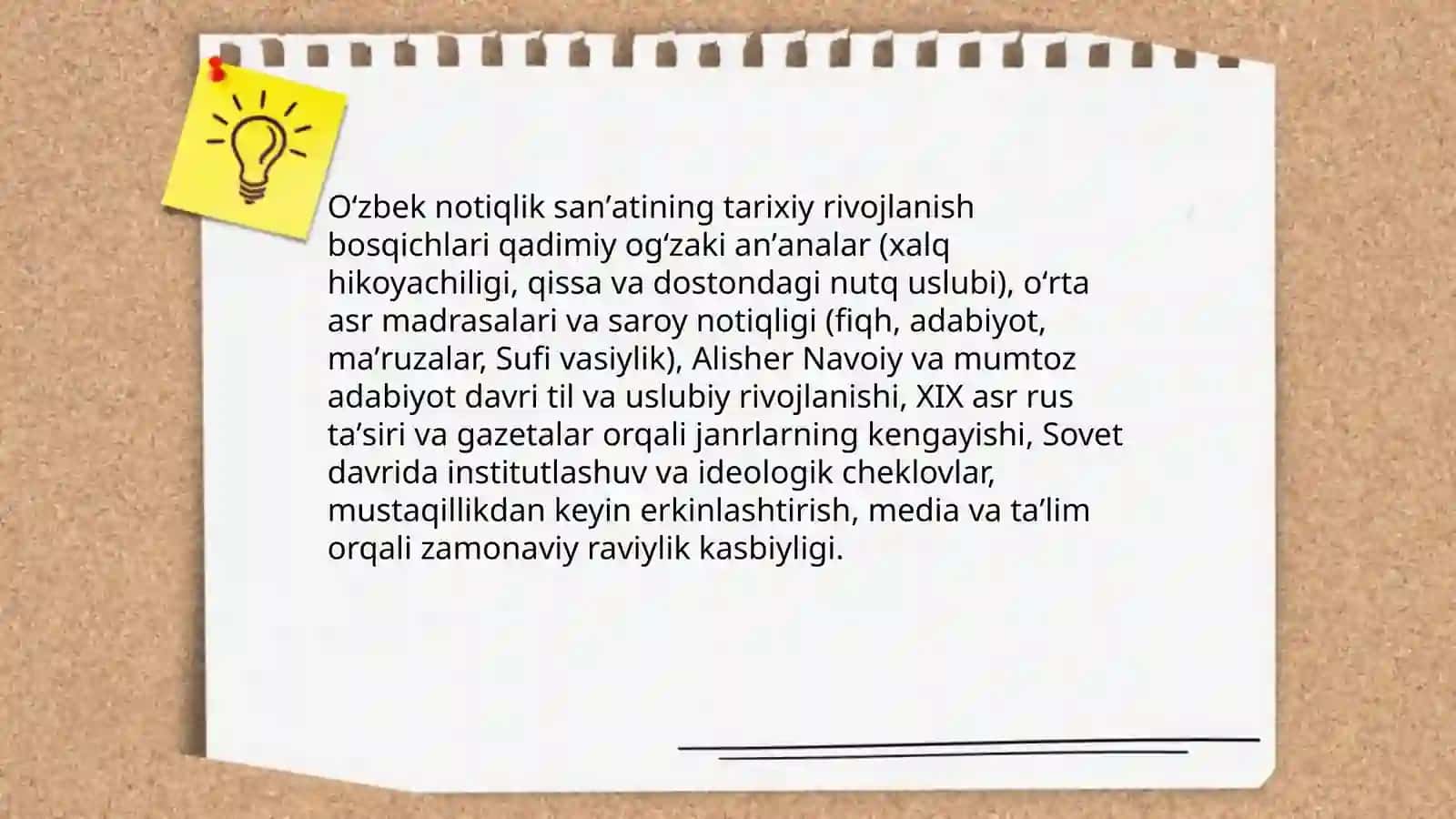 Oʻzbek notiqlik sanʼati tarixini órganish 3
