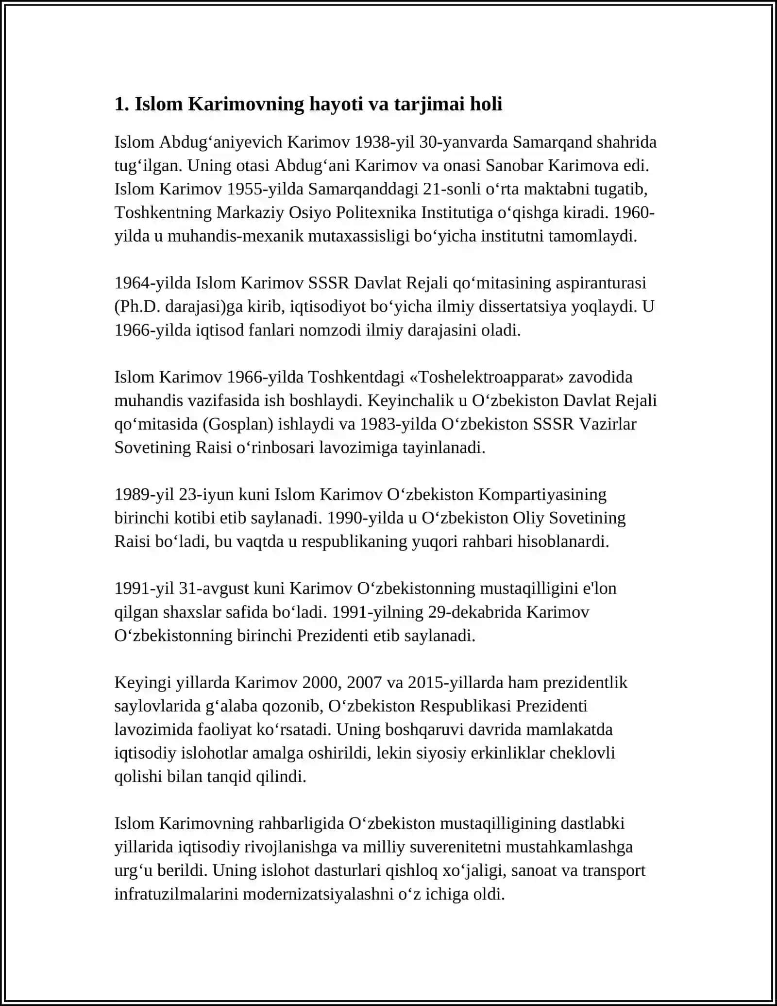 ISLOM KARIMOV 3