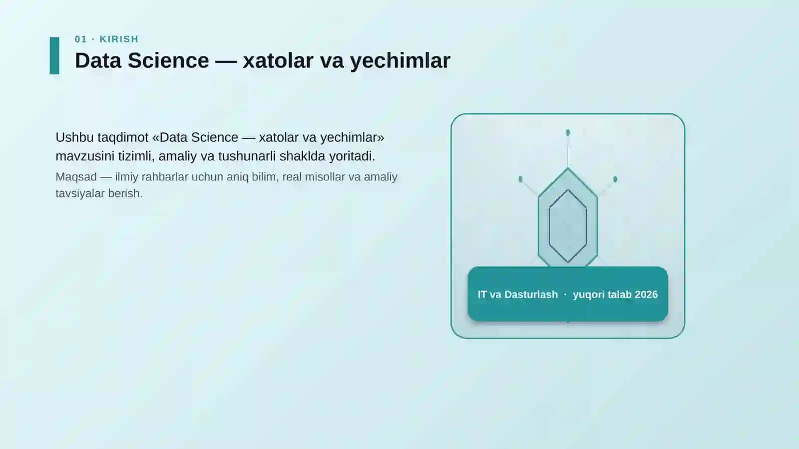 Data Science — xatolar va yechimlar 3