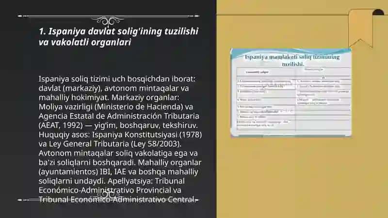 Ispaniya davlati solig'i 3