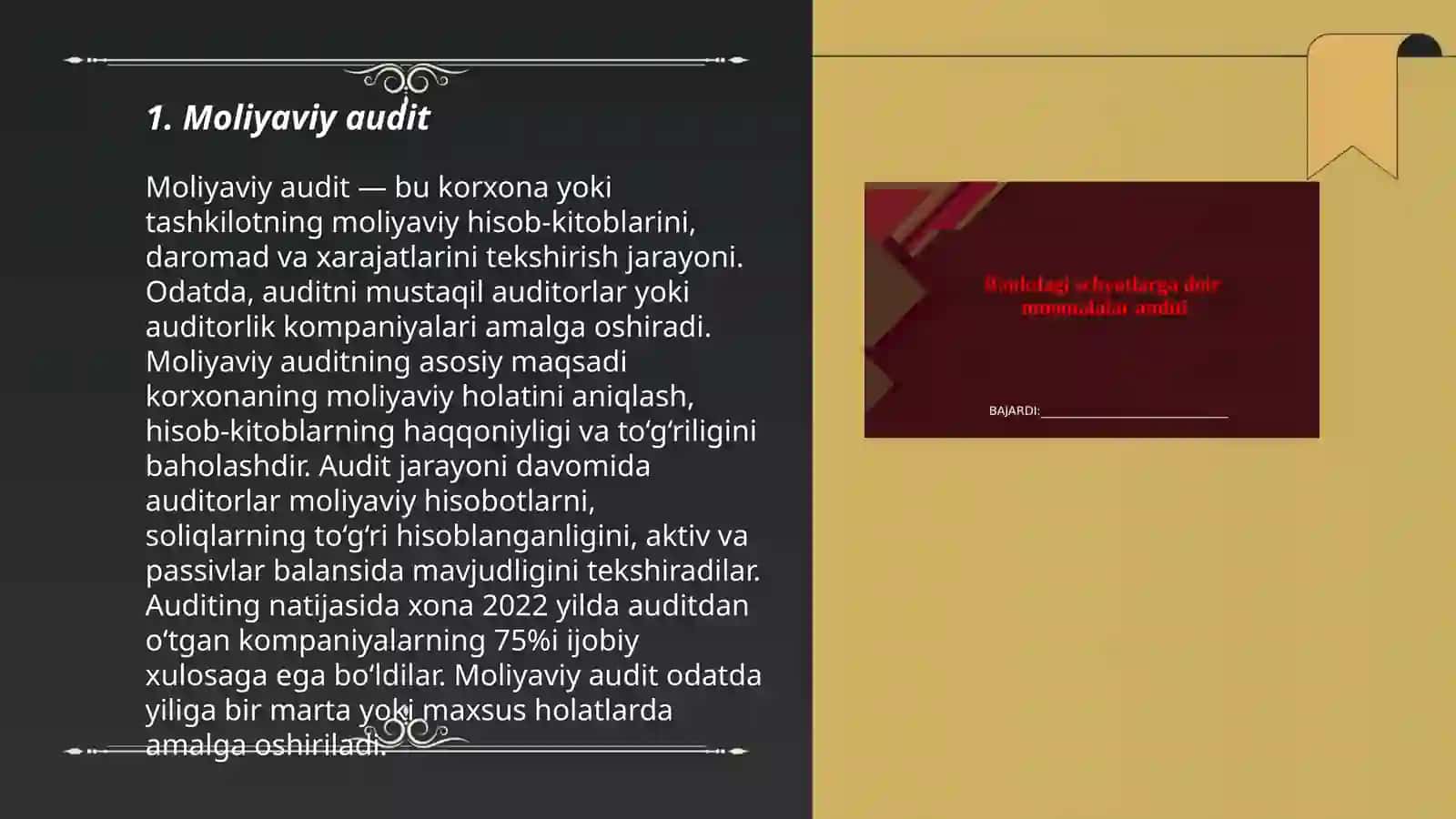 Moliyaviy audit 3