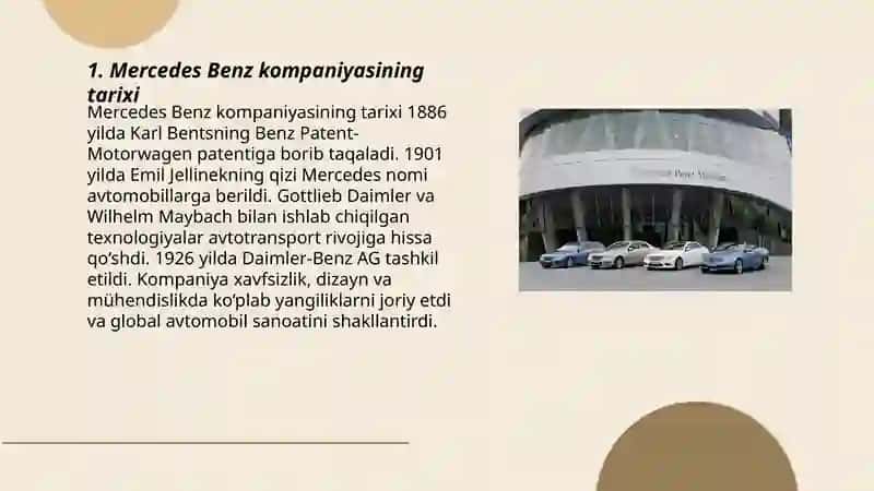 Mercedes Benz kompaniyasining tarixi 3