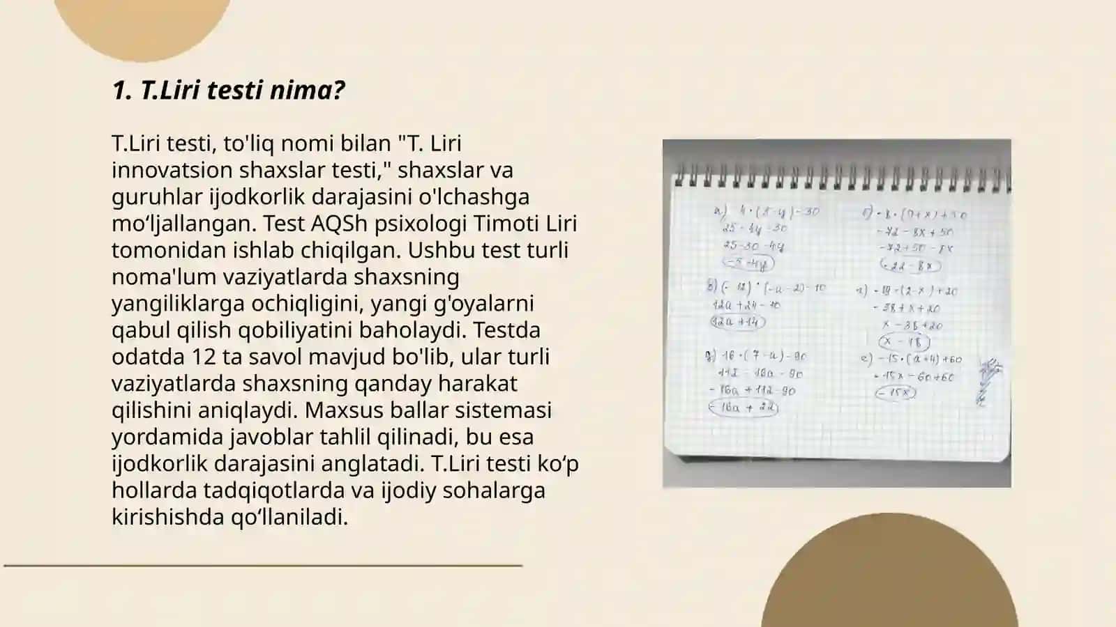 T.Liri testi 3
