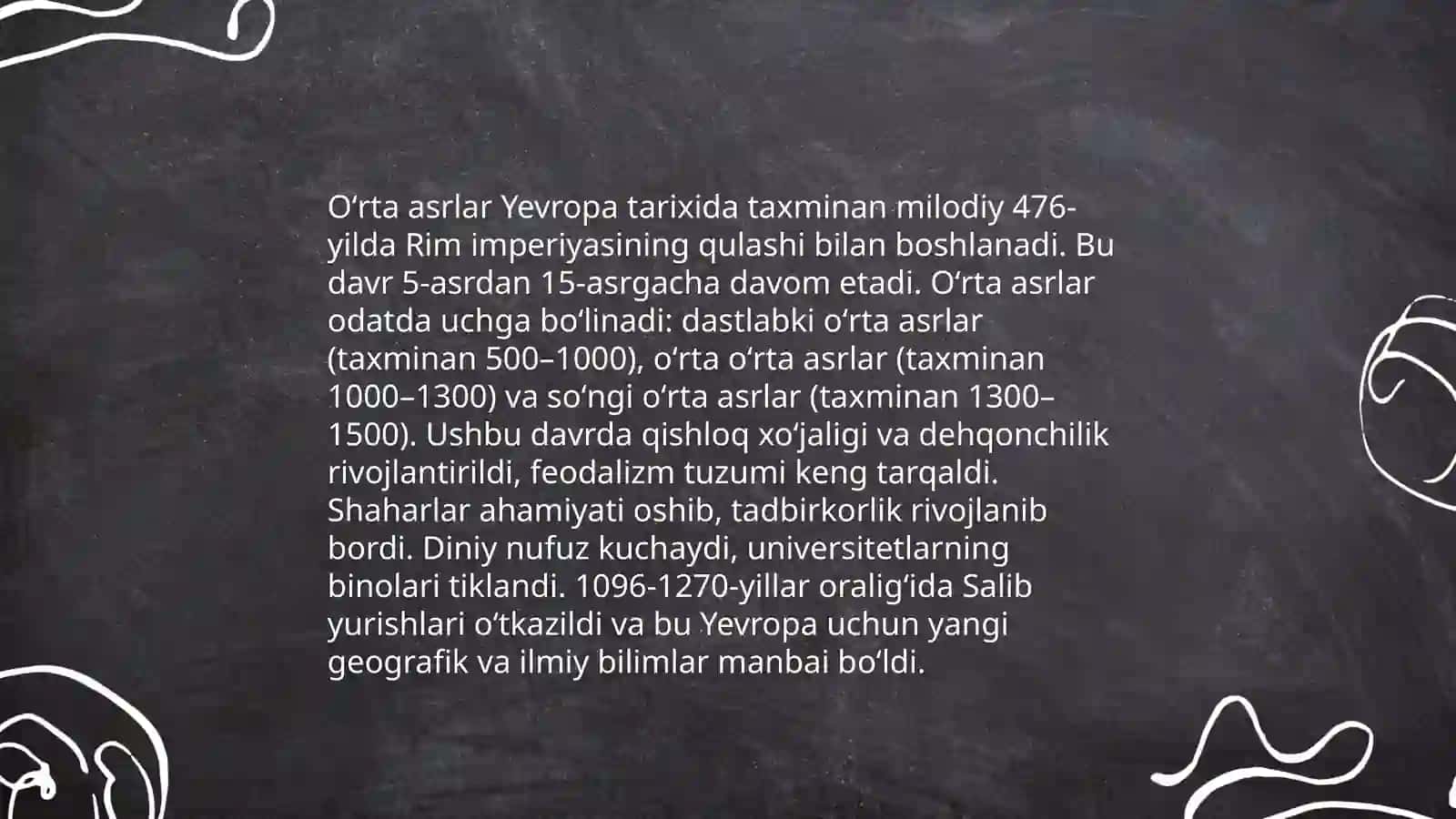 Oʻrta asrlarni davrlashtirish 3