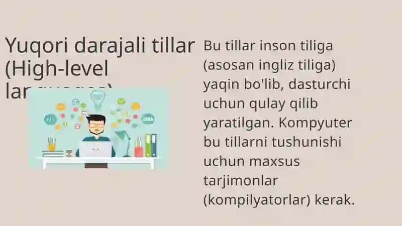 Dasturlash tillari 3