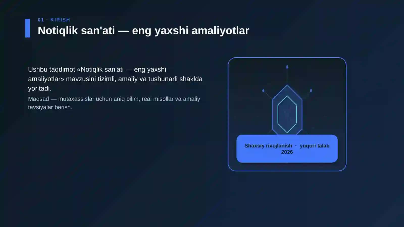 Notiqlik san'ati — eng yaxshi amaliyotlar 3