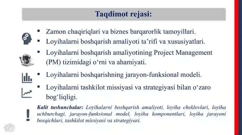 LOYIHALARNI BOSHQARISH AMALIYOTI 3