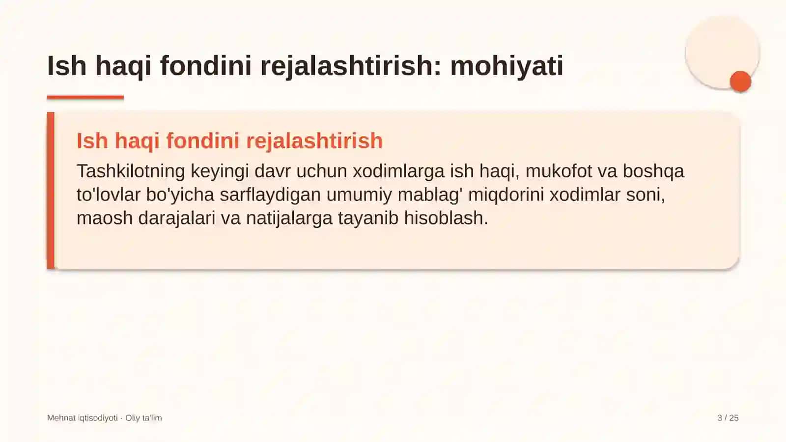 Gulchilikda ish haqi fondini rejalashtirish 3