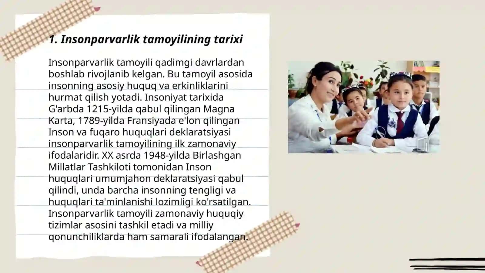 Insonparvarlik tamoyili 3