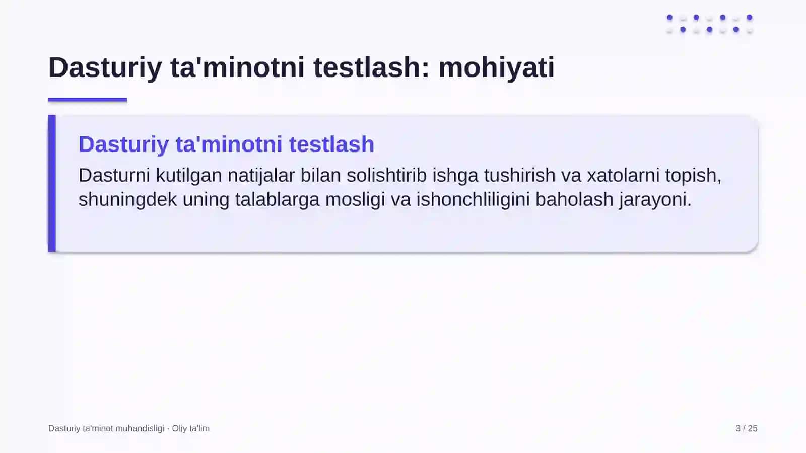 Pediatriyada dasturiy ta'minotni testlash 3