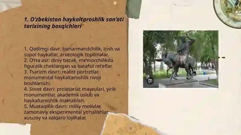 O‘zbekiston haykaltaroshlik san’ati 3