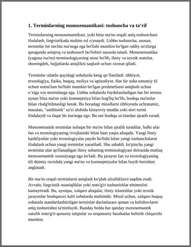 TERMINLARNING MONOSEMANTIK XARAKTERI 3