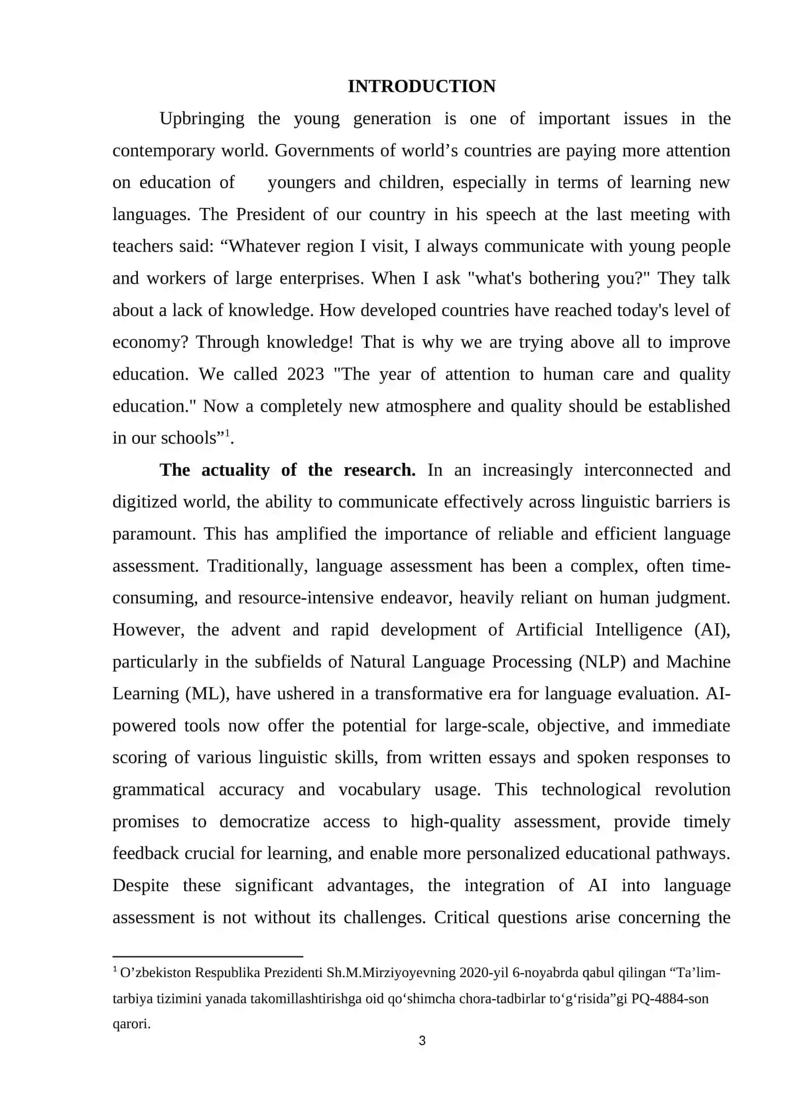 USING ARTIFICIAL INTELLIGENCE IN LANGUAGE ASSESSMENT 3