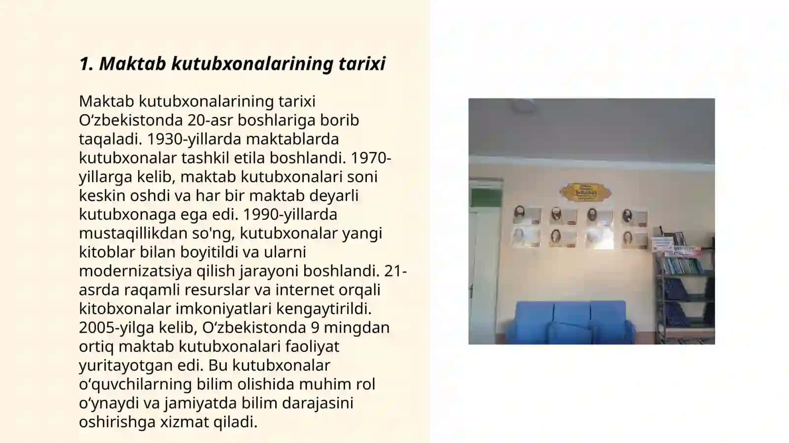 Maktab kutubxonasi faolyati 3