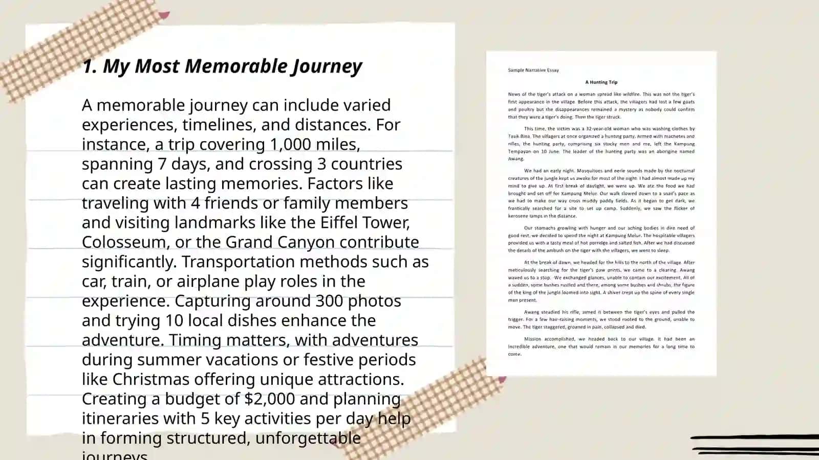 Narrative essay 3