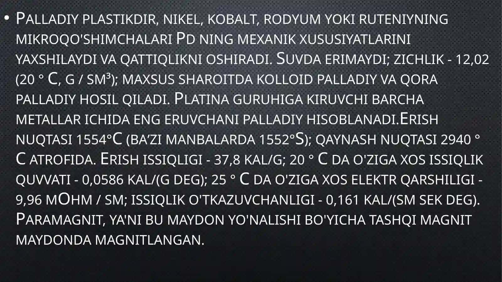 pallaDiy  birikmalari  va  ishlatilish  sohalari 3